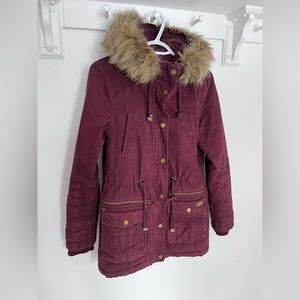 Women’s Burgundy Winter Jacket